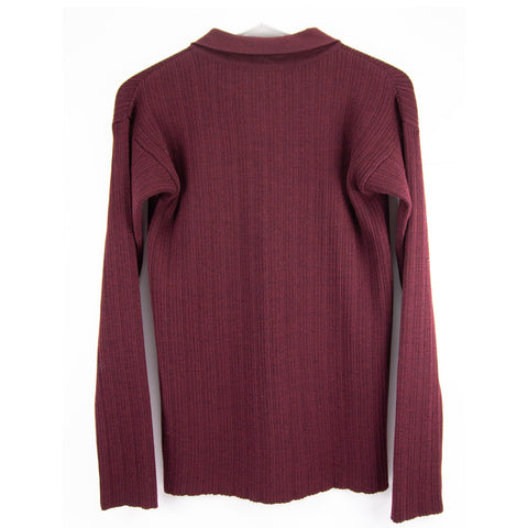 ESP Frequency Knit Shirt Burgundy