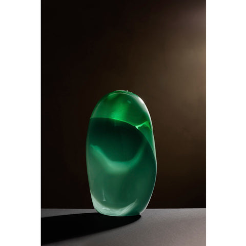 Ida Siebke - Vase Solnedgang Glass Grønn - Norway Designs