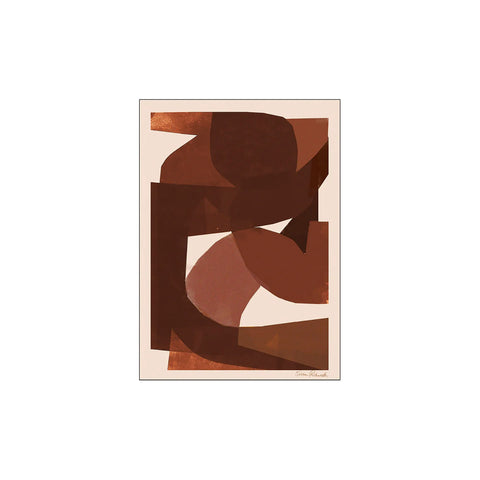 Plakat 30x40cm Brown Shapes