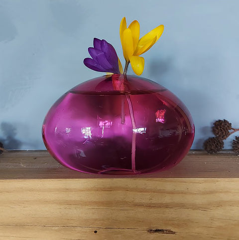 MingarWalker - Rullesten Vase Glass Dyp Rosa - Norway Designs