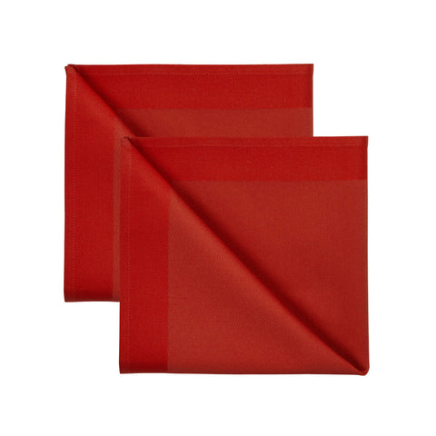 Georg Jensen Tekstilservietter 50x50 2pk Deep Red  - Norway Designs 