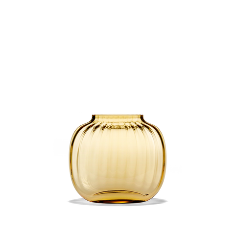 Holmegaard - Primula Oval Vase 12,5cm Amber - Norway Designs