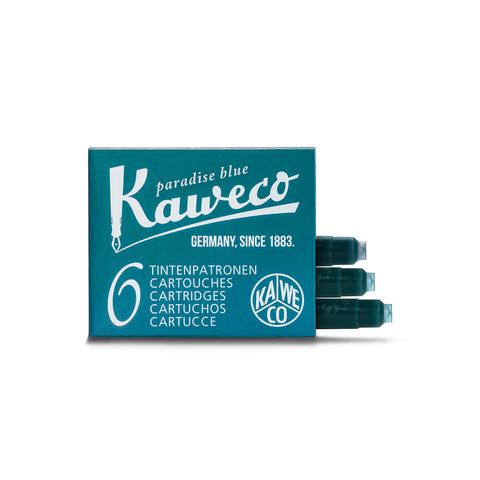 Kaweco - Ink Cartridges 6stk Paradise Blue - Norway Designs