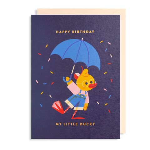 Lagom Design "Happy Birthday My Little Duck" Kort - Norway Designs