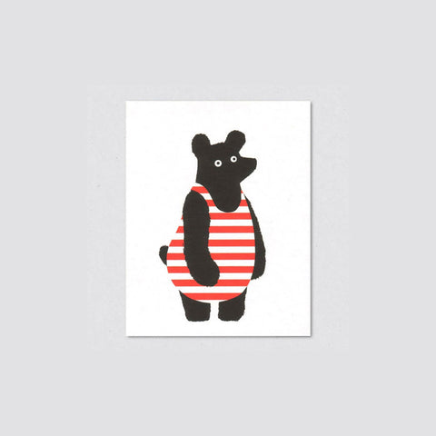 Lisa Jones - Bathing Bear Minikort - Norway Designs