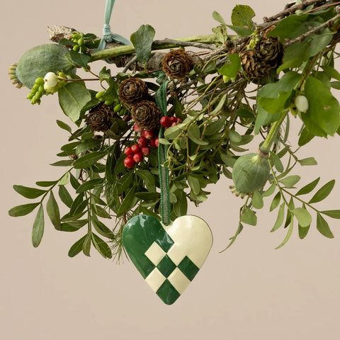 Christmas Tree Ornament Heart Small