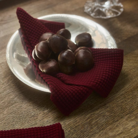 Georg Jensen Damask-3PLY Kjøkkenklut 2pk 27x27cm Carmine Red-Norway Designs