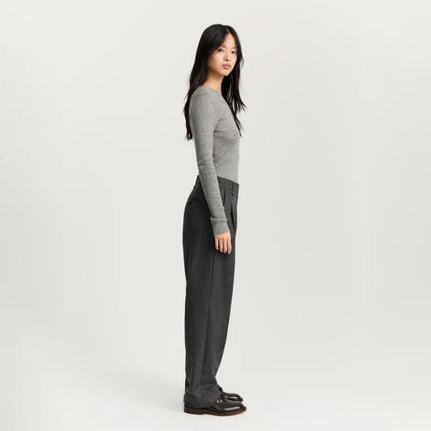 Aiayu-Balder Pant Fine Wool Grey-Norway Designs