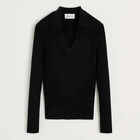 Aiayu-Noa Polo Blouse Merino Ull-Norway Designs