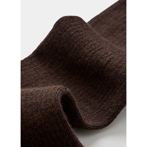 Aiayu Wool Rib Sokker Brun - Norway Designs