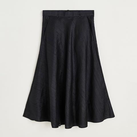 Aiayu Bea Skirt Silk i Black Navy