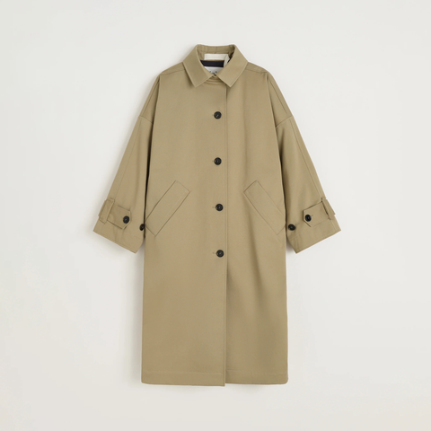 Aiayu_Jo Coat Twill Classic Khaki-Norway Designs