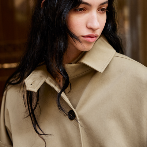 Aiayu_Jo Coat Twill Classic Khaki-Norway Designs