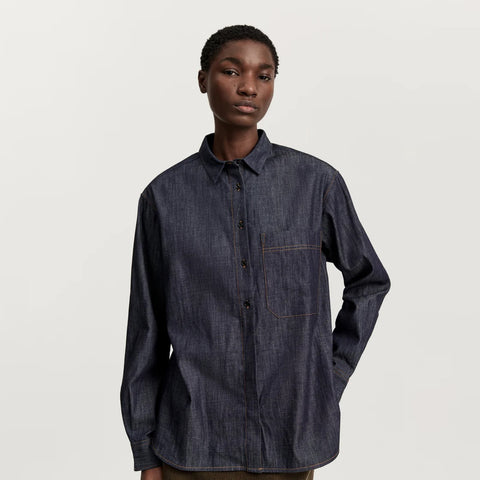 Aiayu_Lynette Shirt_Denim_Classic Blue_Norway Designs
