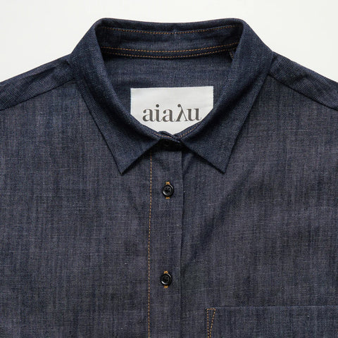 Aiayu_Lynette Shirt_Denim_Classic Blue_Norway Designs