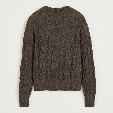 Aiayu-Orenda Sweater llama Smokey Brown-Norway Designs