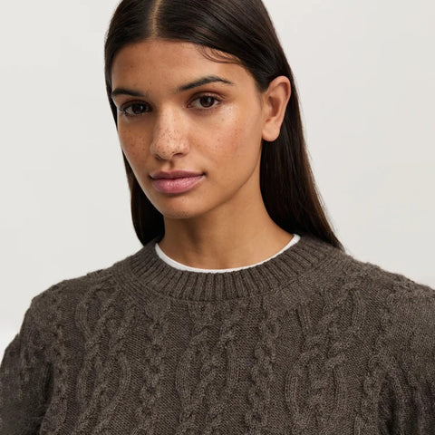 Aiayu-Orenda Sweater llama Smokey Brown-Norway Designs