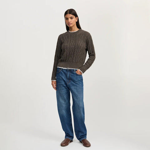 Aiayu-Orenda Sweater llama Smokey Brown-Norway Designs