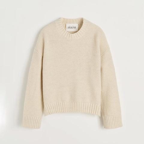 Aiayu-Vetla Sweater-Pure Ecru- Norway Designs