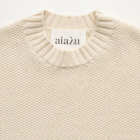 Aiayu-Vetla Sweater-Pure Ecru- Norway Designs