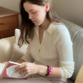 Angelica Leon-Eclipse Armbånd Fuksia-Norway Designs