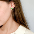 Angelica Leon-Eclipse Øredobber Grønn-Norway Designs
