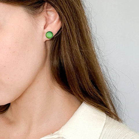 Angelica Leon-Eclipse Øredobber Grønn-Norway Designs