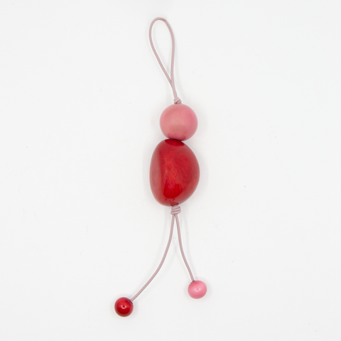 Angelica Leon-Nøkkelring Rød/Rosa-Norway Designs