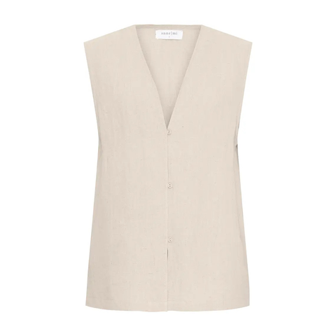 Anne-mi-Billie Waistcoat Oatmeal-Norway Designs