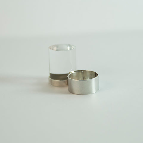 Anne-Karine Solgaard - Bolt Ring Tranparent/Sølv - Norway Designs