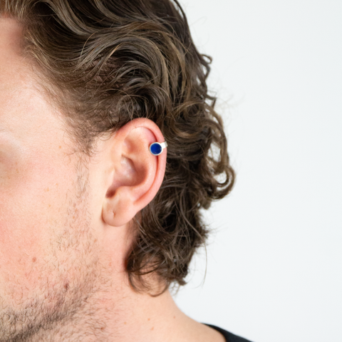 Anne Léger-Ear Cuff Enkel Sølv/Emalje-Norway Designs