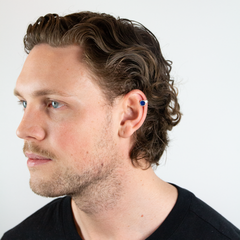 Anne Léger-Ear Cuff Enkel Sølv/Emalje-Norway Designs