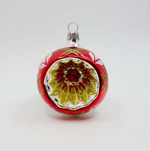 Anva-Julekule Sølv/Rød/Gull-Norway Designs