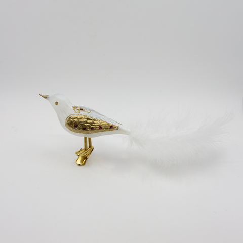 Anva-Julepynt Fugl m/Klips Gull-Norway Designs