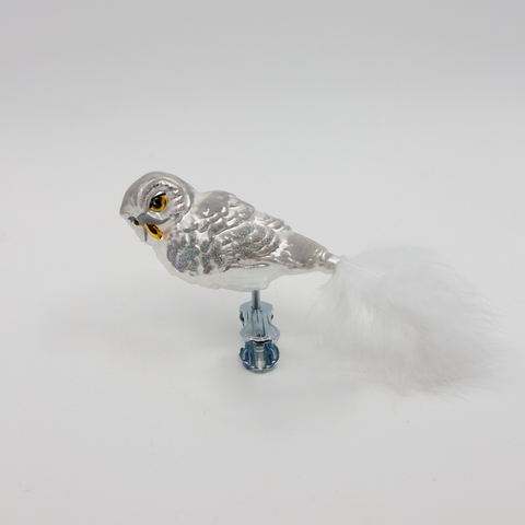 Anva-Julepynt Ugle m/Klips Sølv-Norway Designs