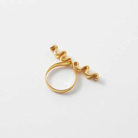 Aur Studio-Henrik Ring Forgylt Sølv-Norway Designs