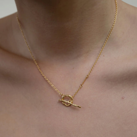 Bjørg Jewellery - Interstellar Halssmykke Forgylt 45cm - Norway Designs