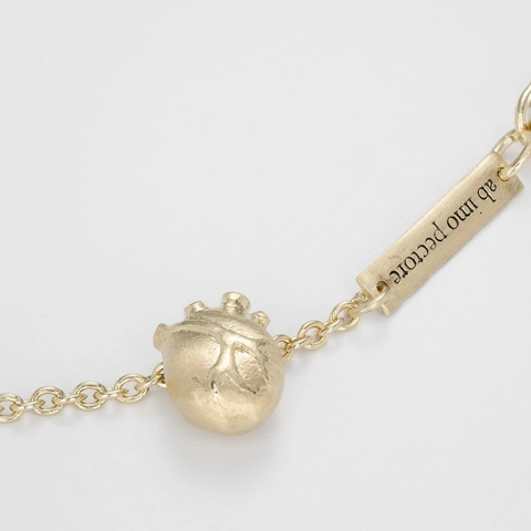 Bjørg Jewellery-Anatomic Heart Armbånd Forgylt-Norway Designs