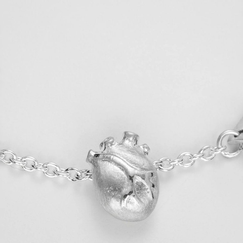 Bjørg Jewellery-Anatomic Heart Armbånd Sølv-Norway Designs