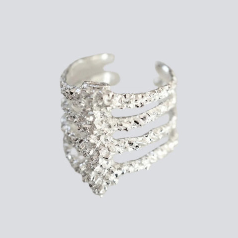 Bjørg Jewellery - Crystalline Spine Ring Sølv - Norway Designs