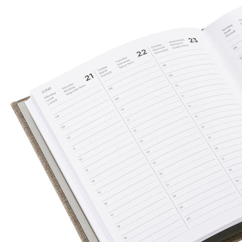 Kalender 2027 A6+ fra Bookbinders Design Dalarna Blue
