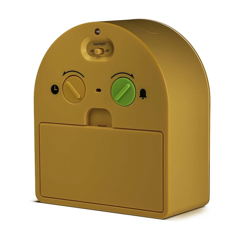 Vekkerklokke Analog Buet i Gul fra Braun