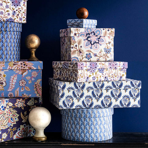 Gaveeske Rund Liten Naya Midnight 10x19cm fra Bungalow