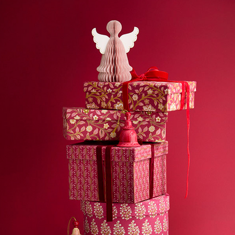 Bungalow-Gaveeske Kvadrat Høy Naya Scarlet Medium-Norway Design