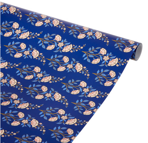 Bungalow - Gavepapir Calla 10m Indigo - Norway Designs