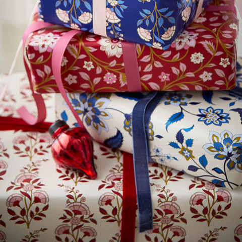 Bungalow - Bungalow_Gavepapir_Calla_Ruby_01 - Norway Designs