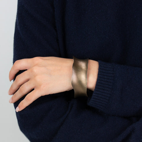 Deco Echo - Retro Armring Brun Oksidert - Norway Designs