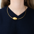 Deco Echo-Tulipan Halskjede Forgylt Sølv-Norway Designs