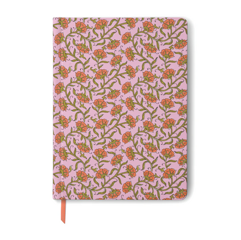 Designworkds-Notatbok Pink Vintage Floral-Norway Designs