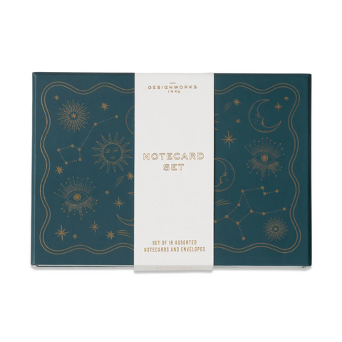 Designwork-Doble kort m/konvolutter 16stk Assortert-Norway Designs